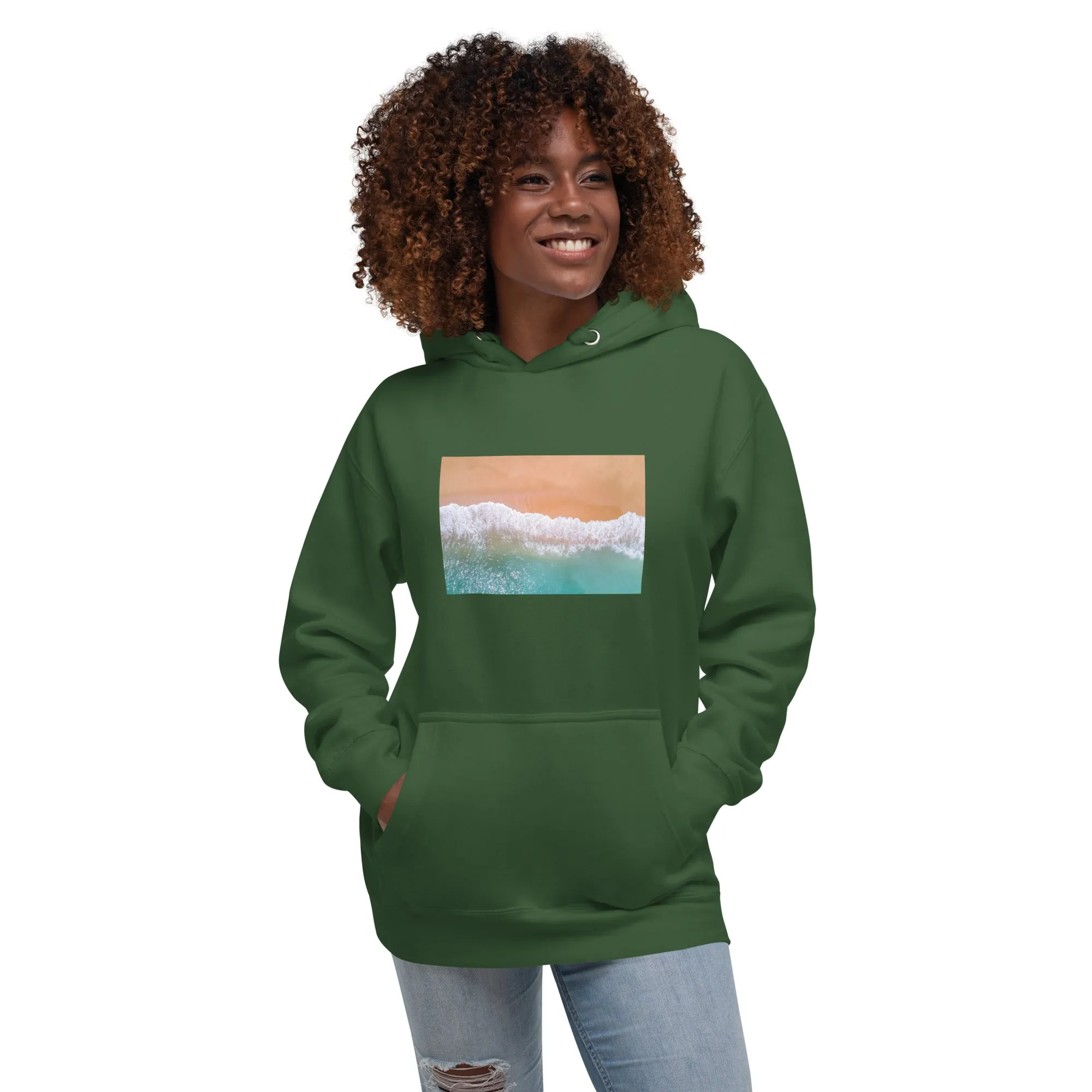 Hoodie Womens Designer (Hoodies Womens - Nature Seashore 0012)