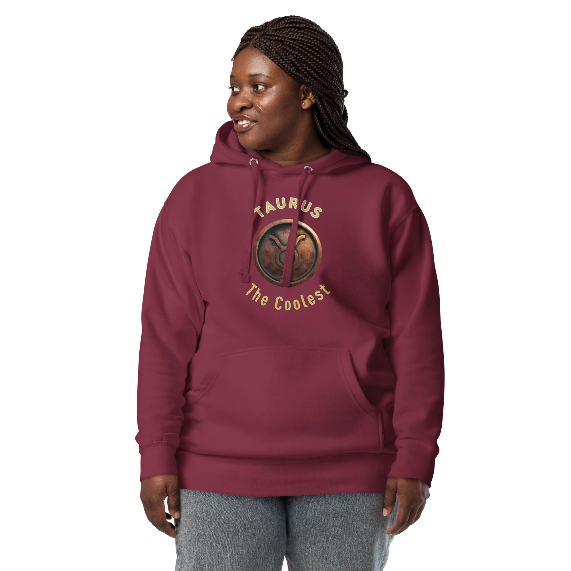 Hoodie Womens Designer (Hoodies Womens - Taurus Zodiac Sign 0042)