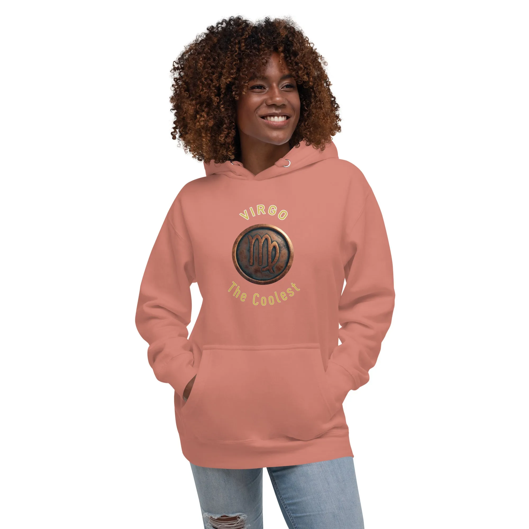 Hoodie Womens Designer (Hoodies Womens - Virgo Zodiac Sign 0046)
