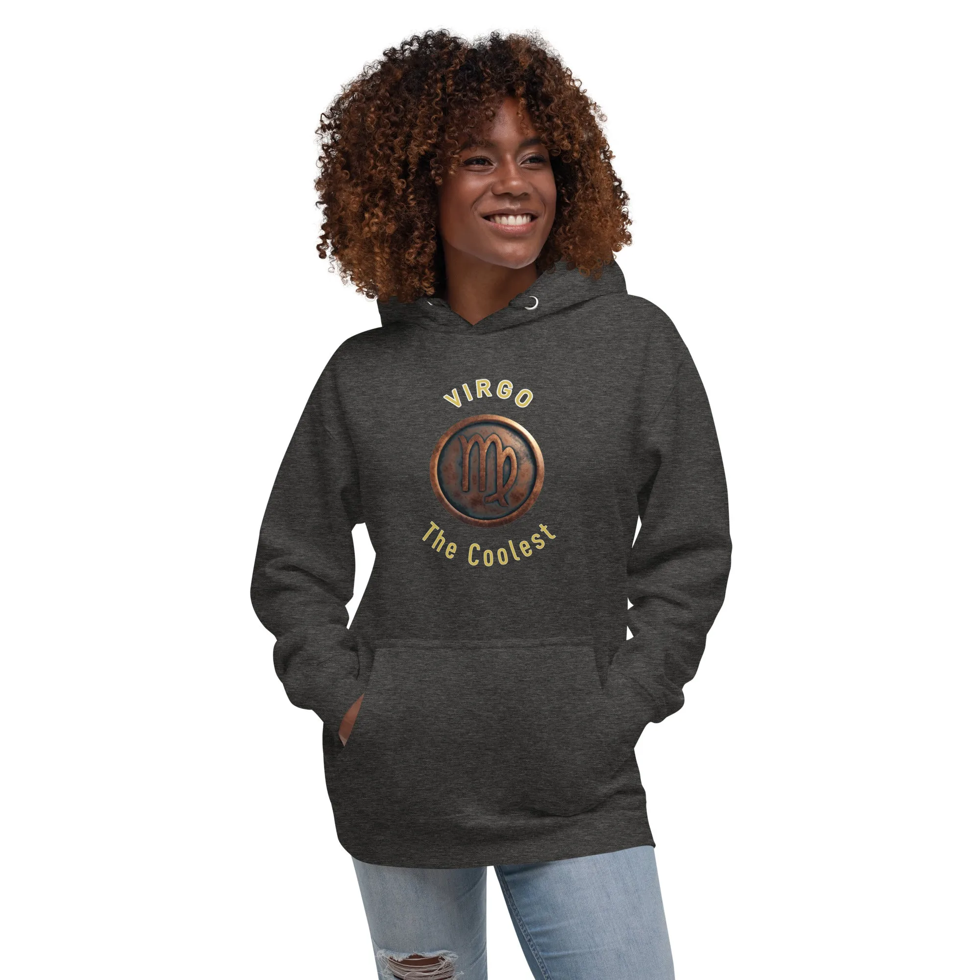 Hoodie Womens Designer (Hoodies Womens - Virgo Zodiac Sign 0046)