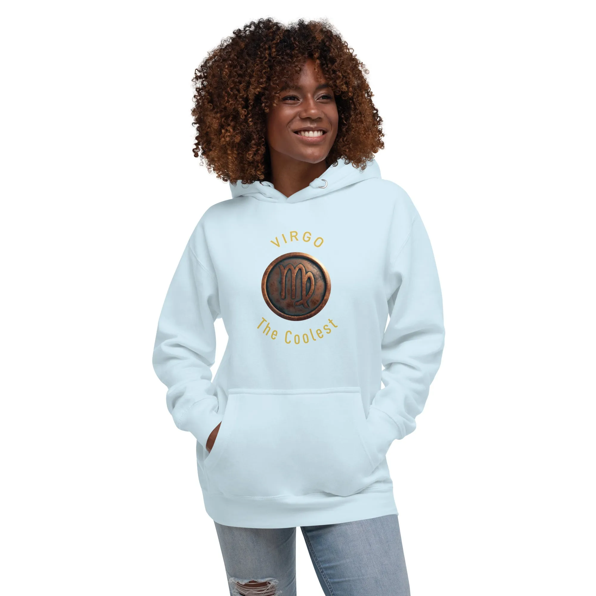 Hoodie Womens Designer (Hoodies Womens - Virgo Zodiac Sign 0046)