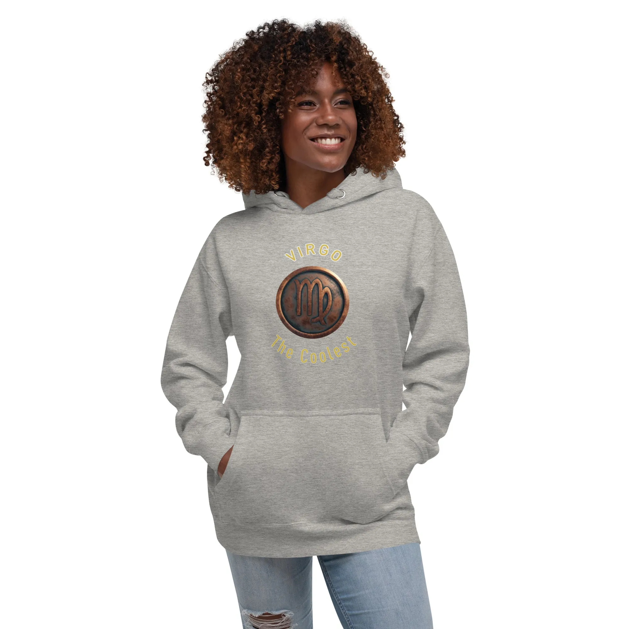 Hoodie Womens Designer (Hoodies Womens - Virgo Zodiac Sign 0046)