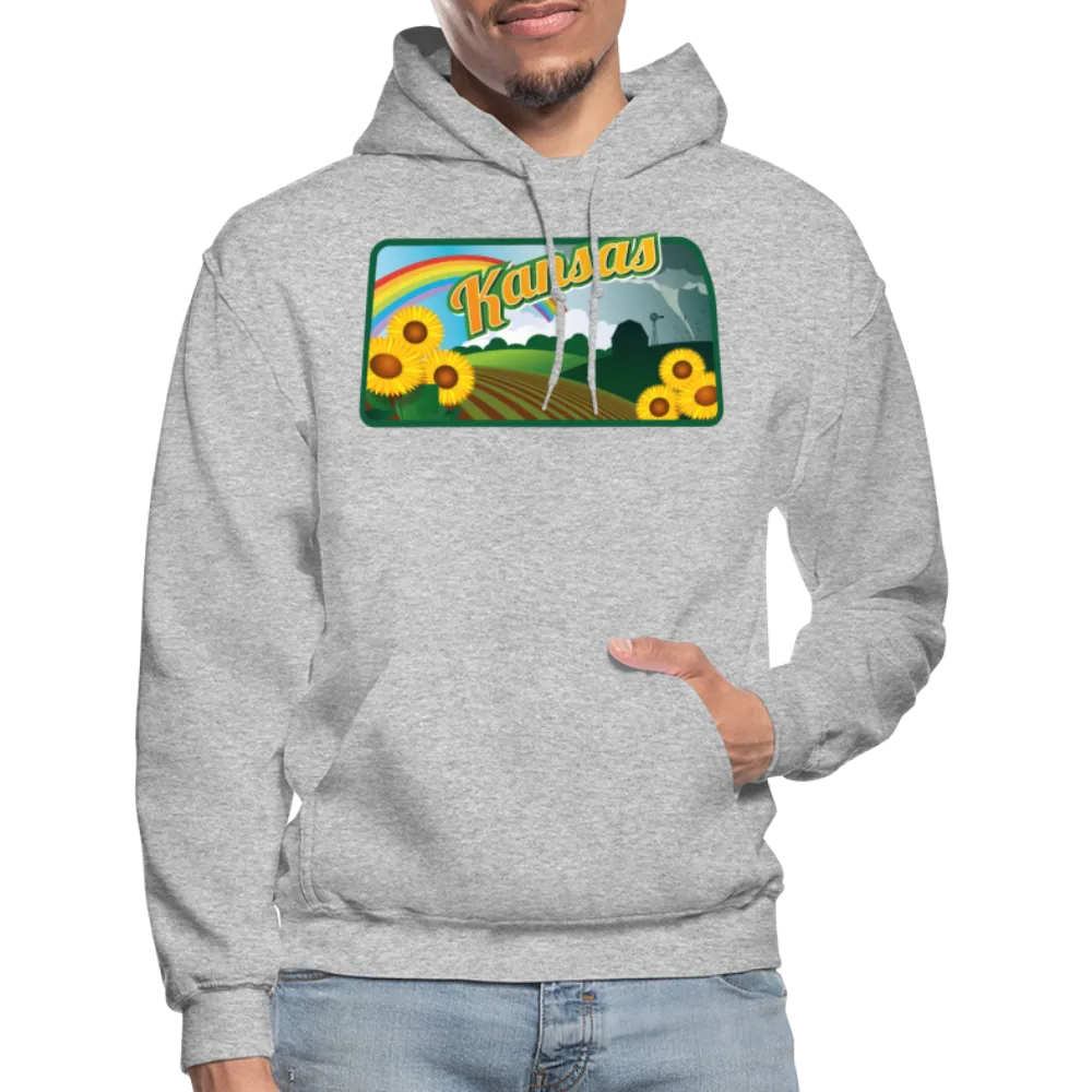 Kansas Whimsical State Logo Heavy Blend Adult Hoodie