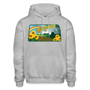 Kansas Whimsical State Logo Heavy Blend Adult Hoodie
