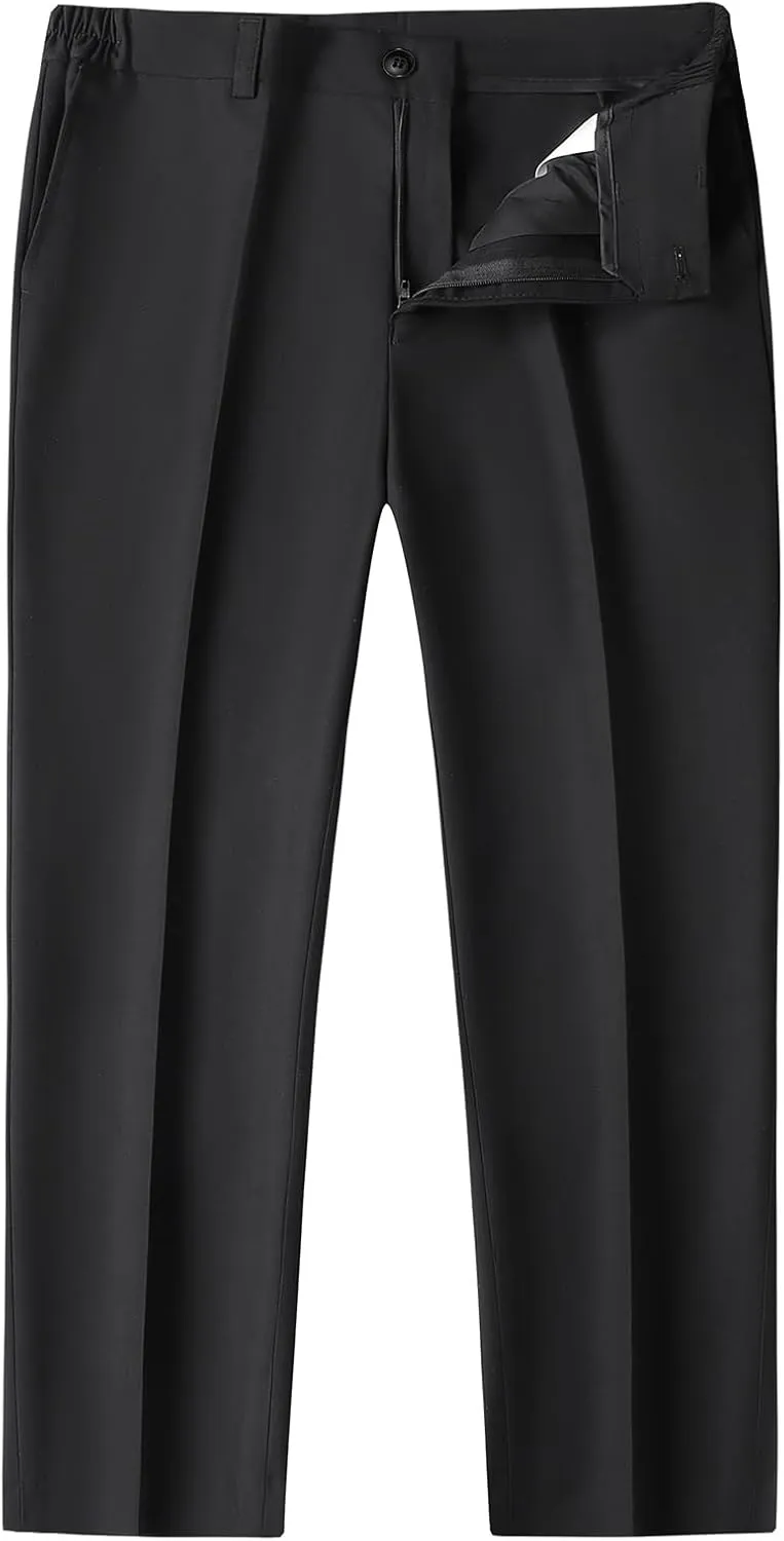 Lamgool Boys Tuxedo Suit 3 Piece Slim Fit Set with Blazer Jacket Vest Pant Kids Formal Outfit for Wedding Prom Size 6-20