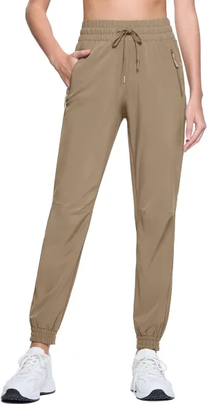 MAGCOMSEN Women's Hiking Pants Lightweight Quick Dry Athletic Running Joggers with Pockets Outdoor Travel Sweatpants