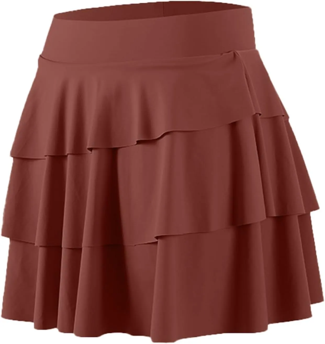 Midi Skirts for Women Summer Running Sports High Elastic Waist A-Line Pleated Yoga Tennis Skirts with Shorts Slim