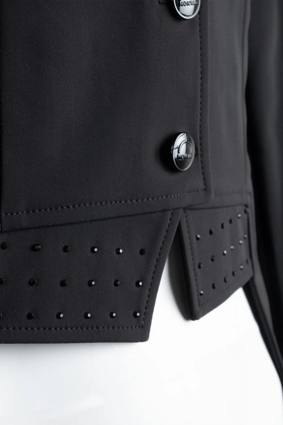Montar Dressage Show Softshell Jacket - Short Tailcoat, Black