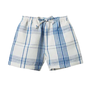 Nature Baby Rafferty Shorts Linen Clyde Check