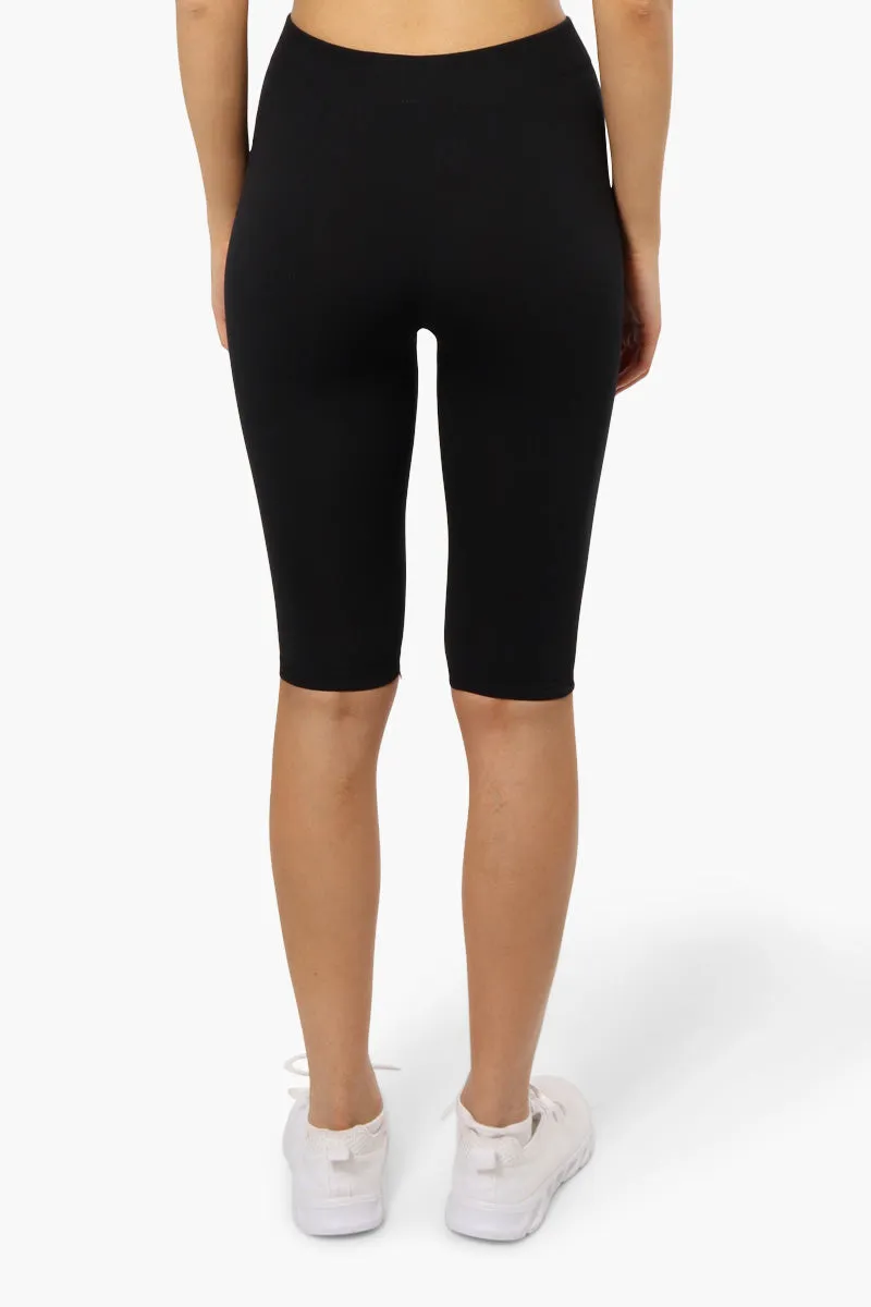 New Look High Waisted Biker Shorts - Black