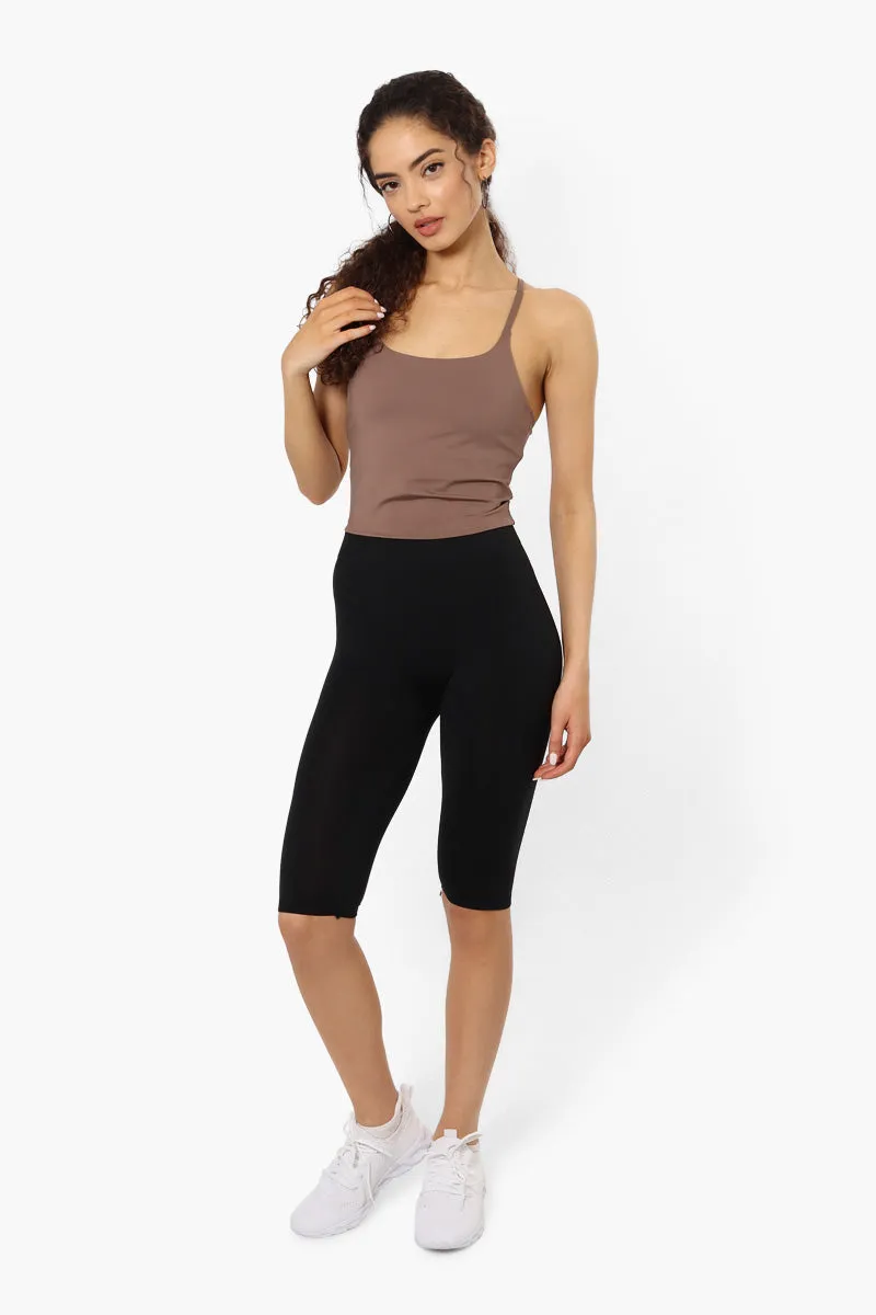 New Look High Waisted Biker Shorts - Black