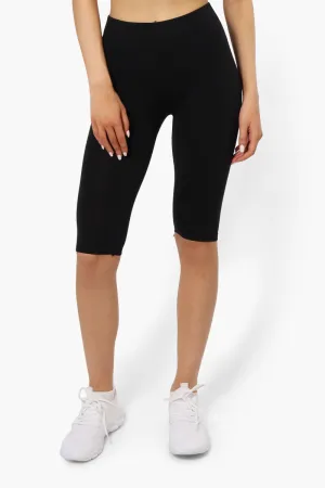New Look High Waisted Biker Shorts - Black