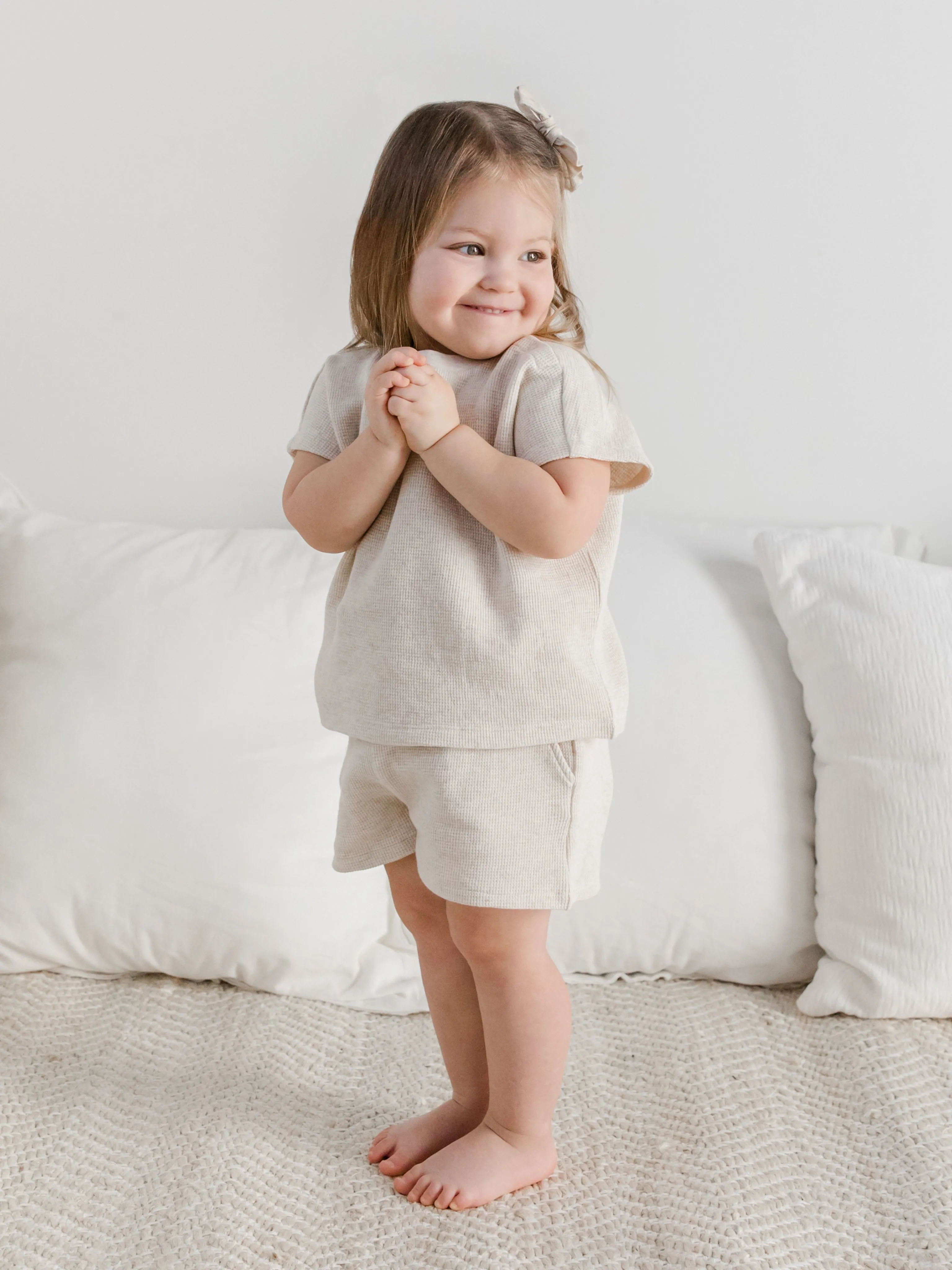 Nori waffle shorts