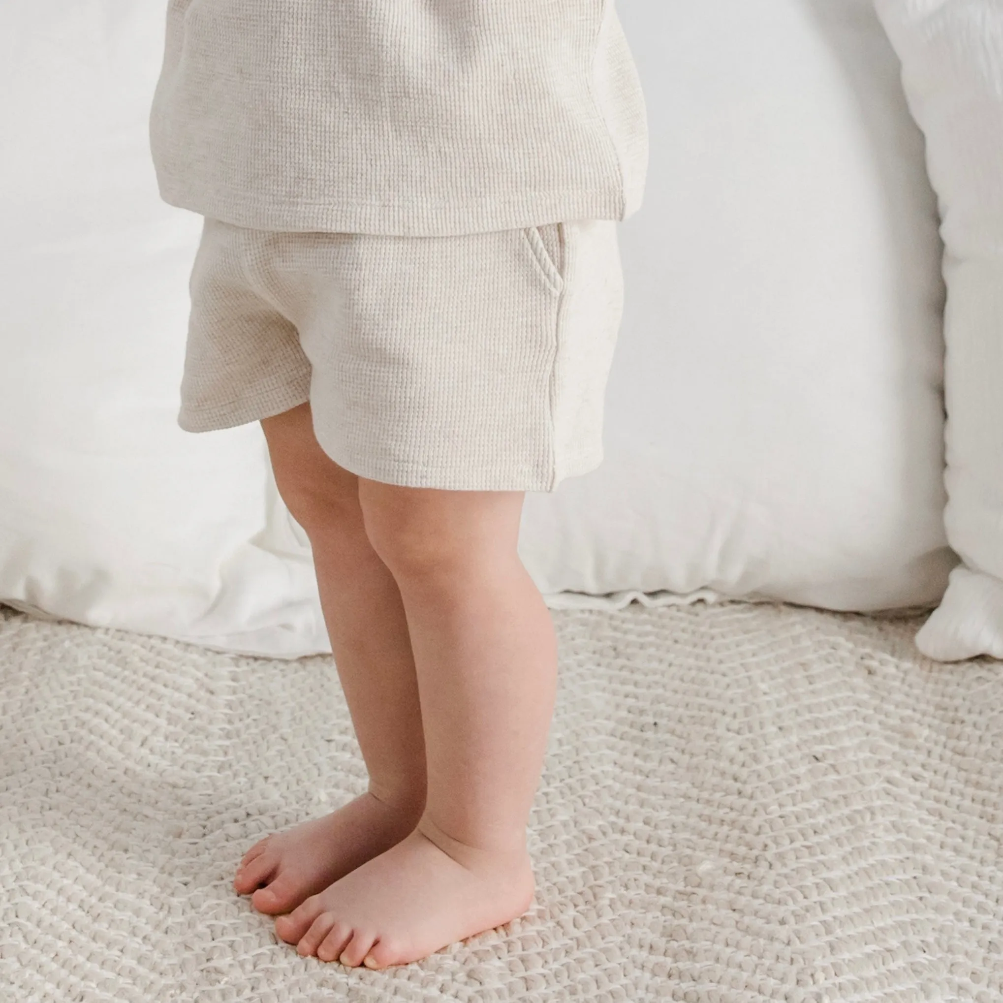 Nori waffle shorts