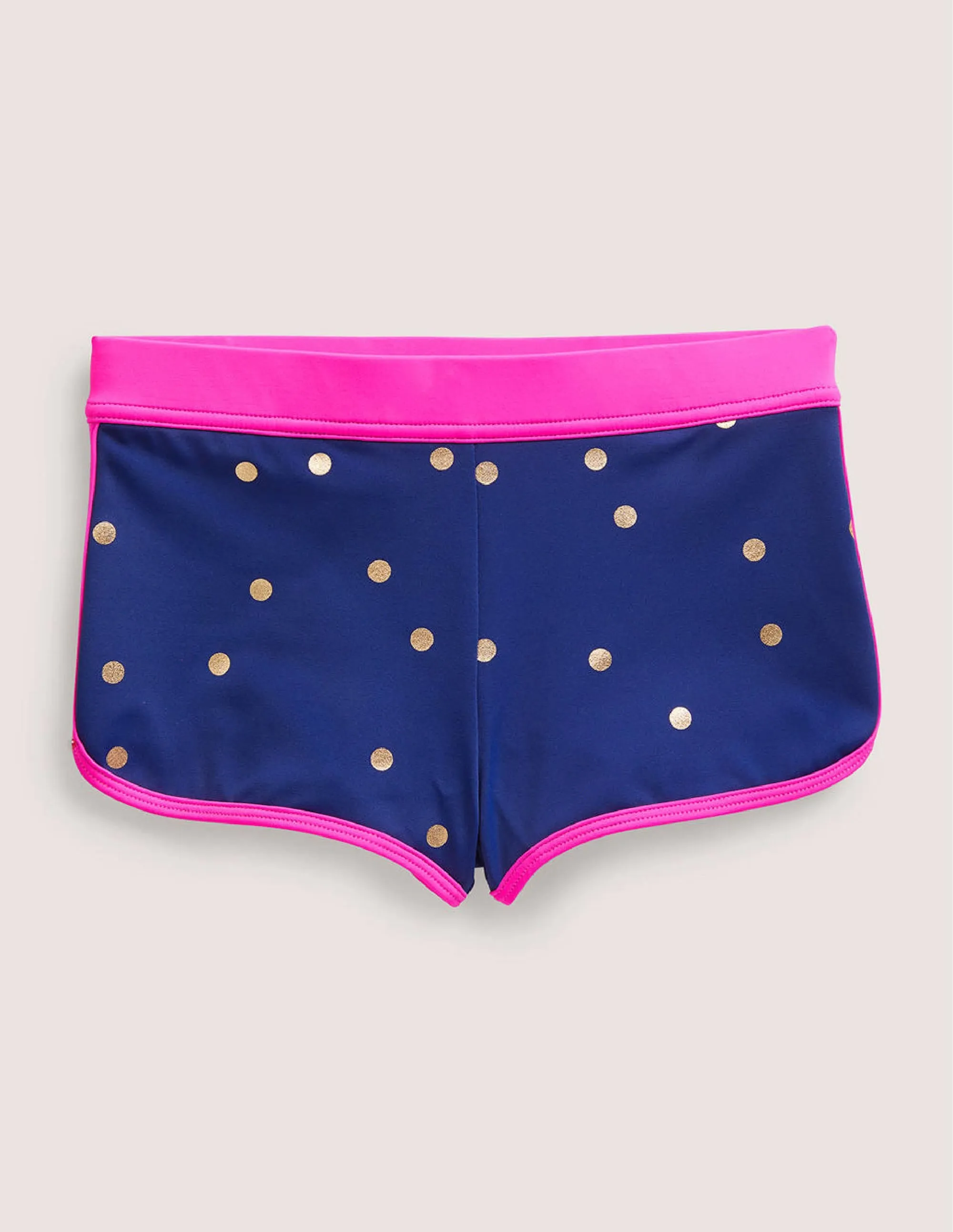 Patterned Swim Shorts-Harmony Blue Gold Spot