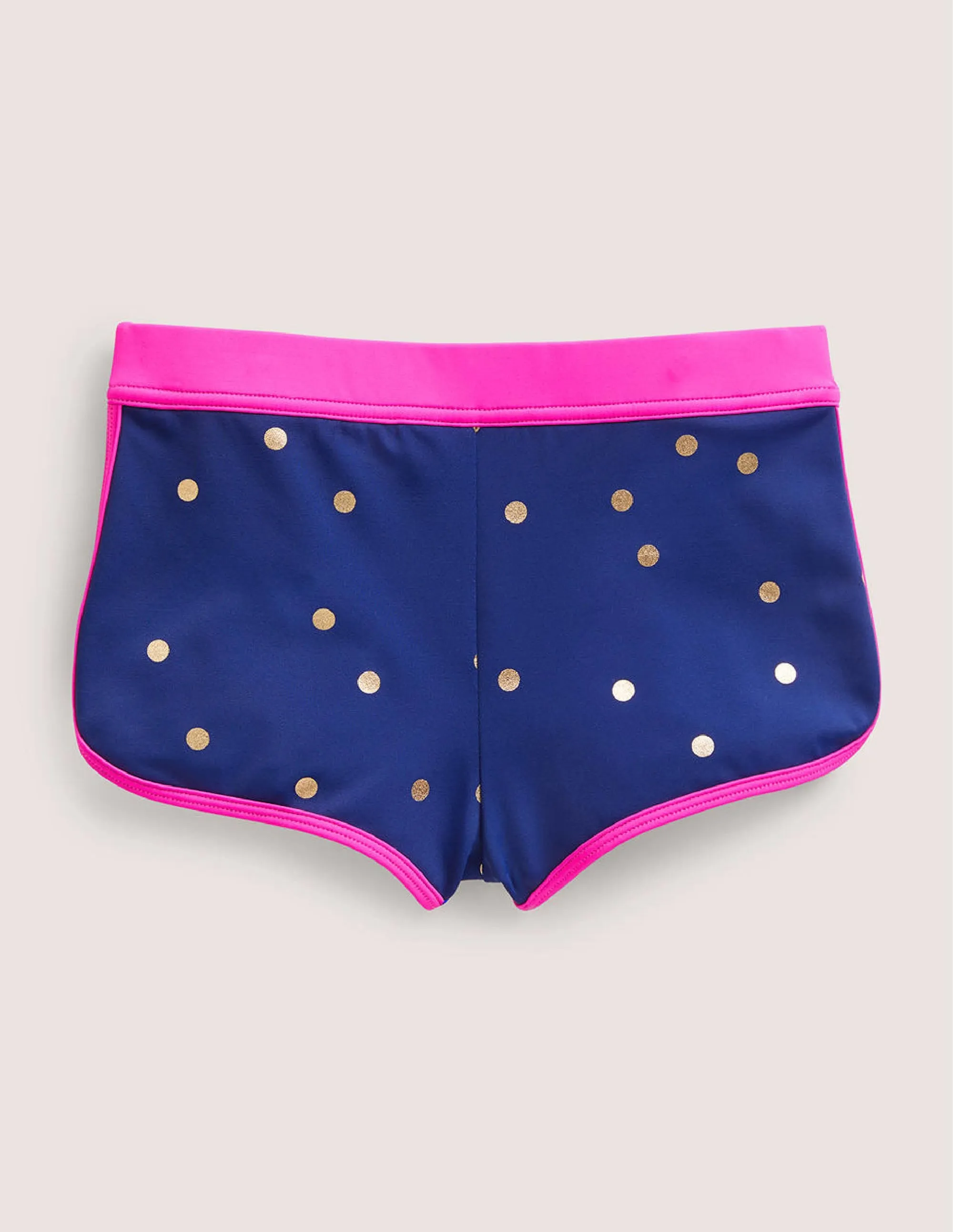 Patterned Swim Shorts-Harmony Blue Gold Spot