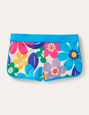 Patterned Swim Shorts-Multi Surf Floral