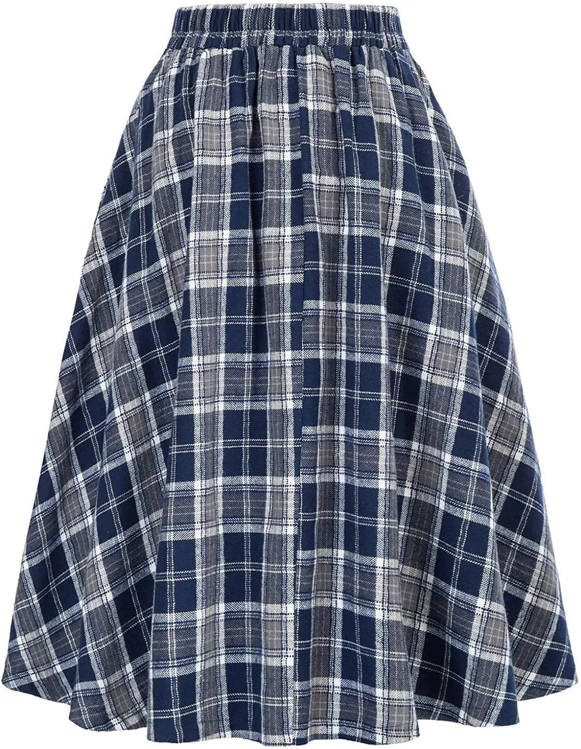 Plaid Printed Skirt Vintage High Waist Women Fashion Midi Skirt Pleated skirts for women trendy Harajuku Casual Summer