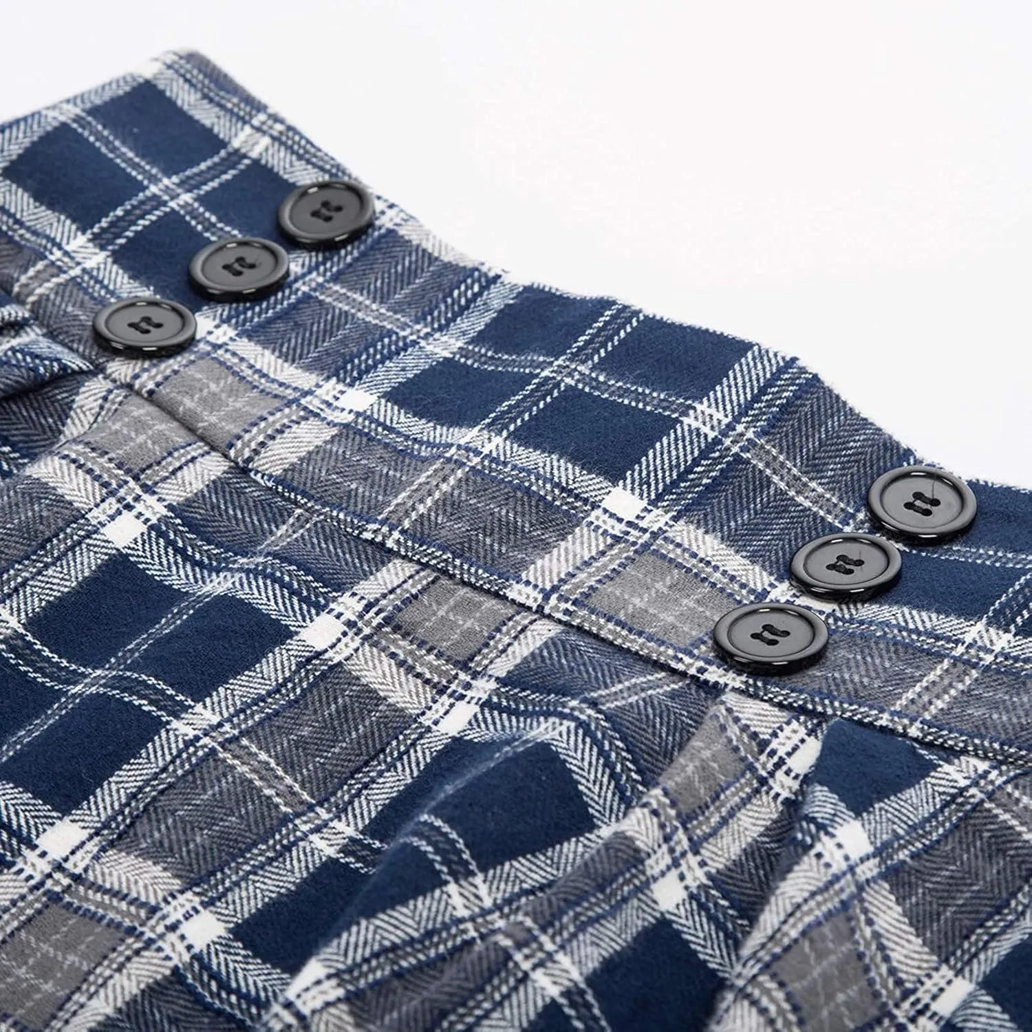 Plaid Printed Skirt Vintage High Waist Women Fashion Midi Skirt Pleated skirts for women trendy Harajuku Casual Summer