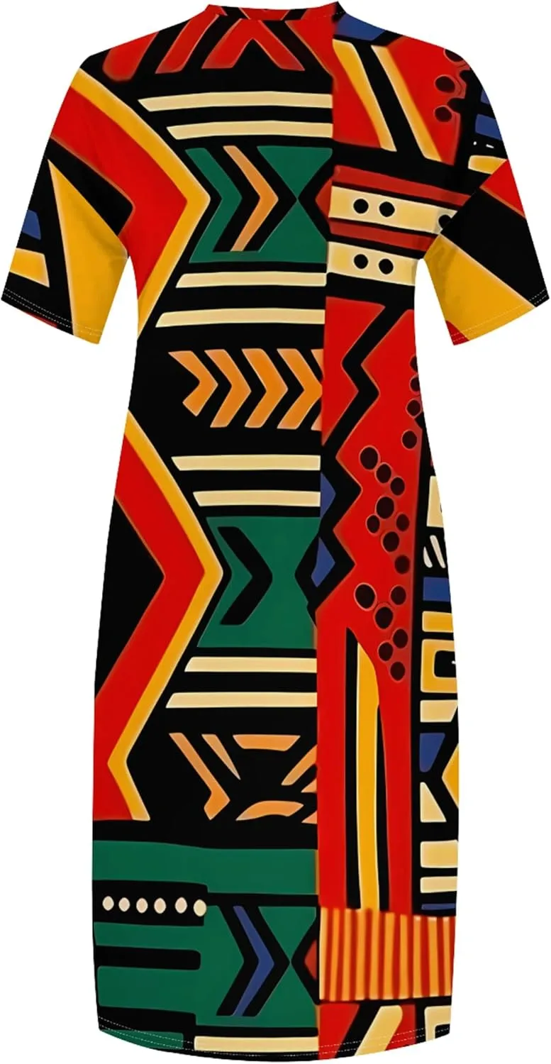 Plus Size Dresses for Women 2024 Summer Casual Short Sleeve T Shirt Maxi Dress with Pockets A Line Beach Vacation Outfits