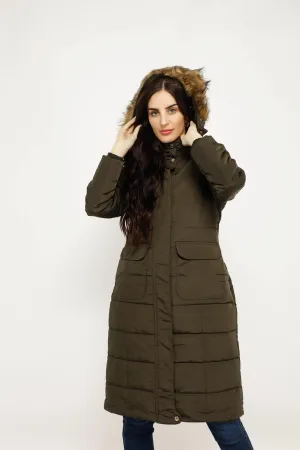 PUFF WINTER FUR HOODIE JACKET 3146BEL