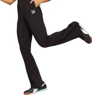 PUMA Women's Classics French Terry Flared Pants, Black, 3XL