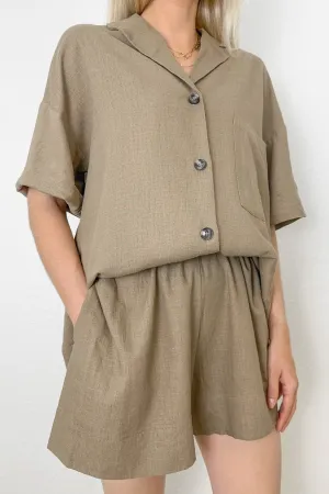 Safari Linen Short Set