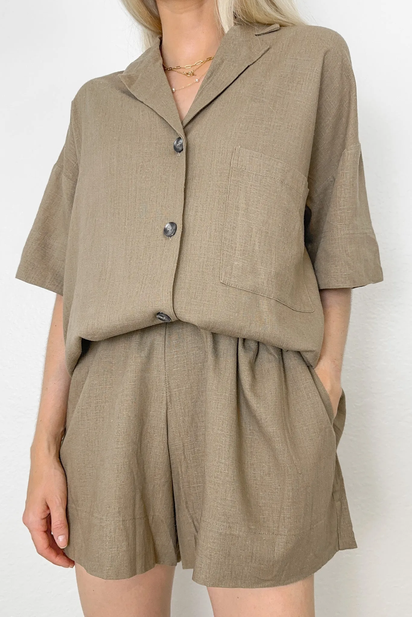 Safari Linen Short Set