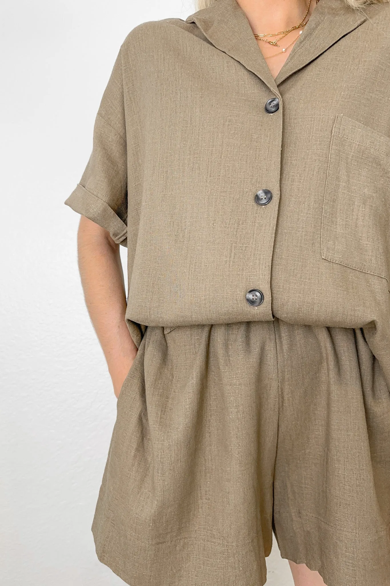 Safari Linen Short Set