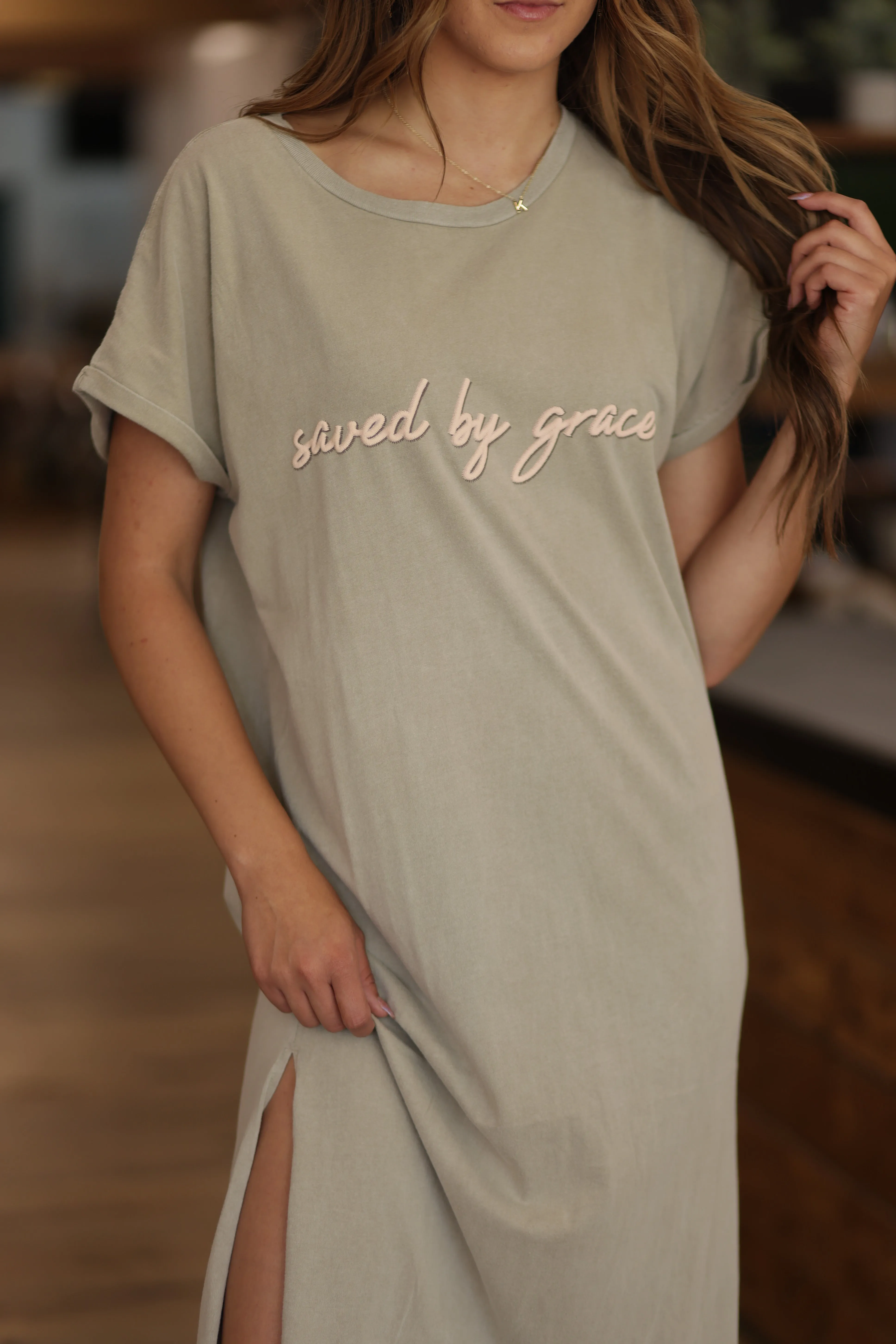 Saved by Grace Graphic Maxi