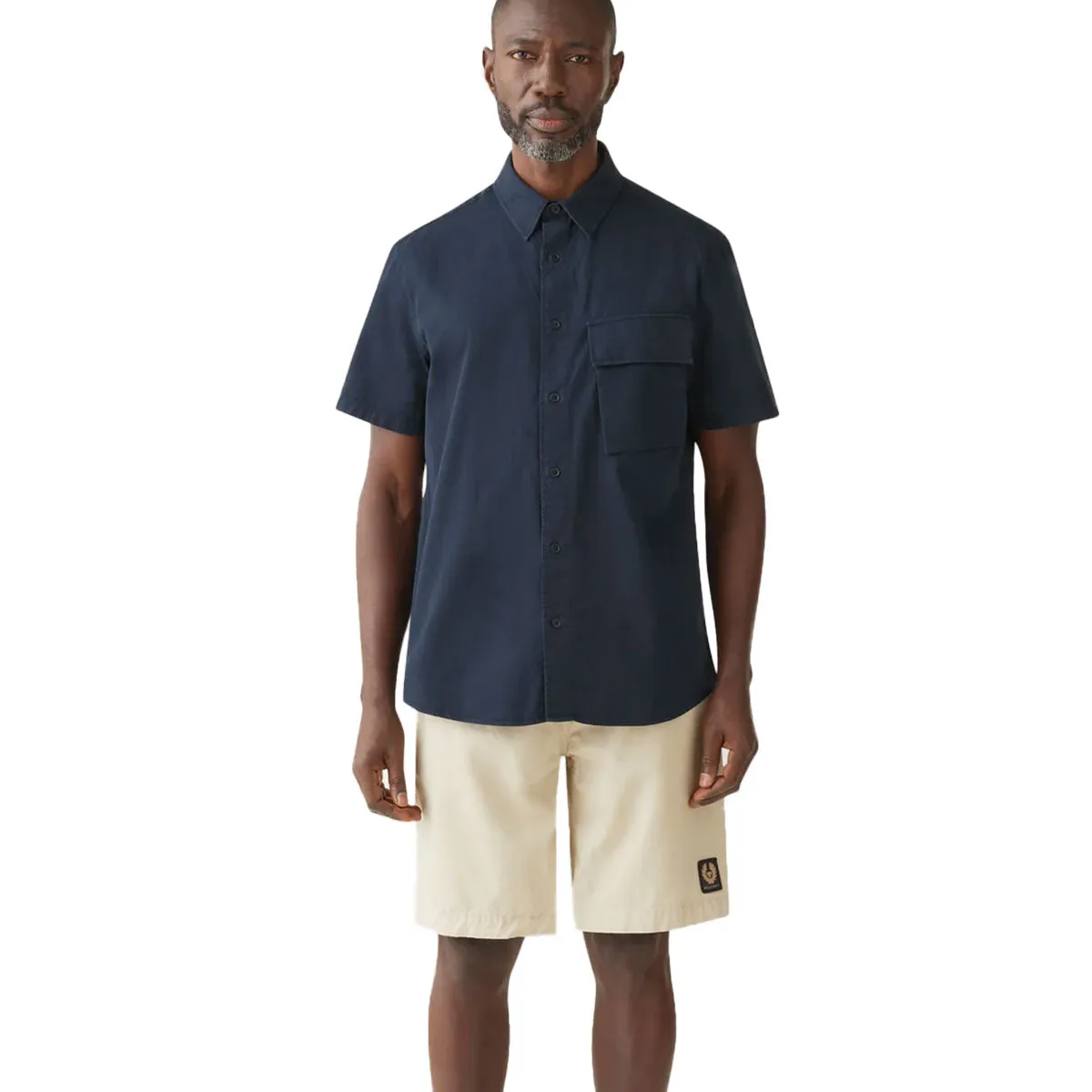 Scale Dark Ink Short Sleeve Shirt