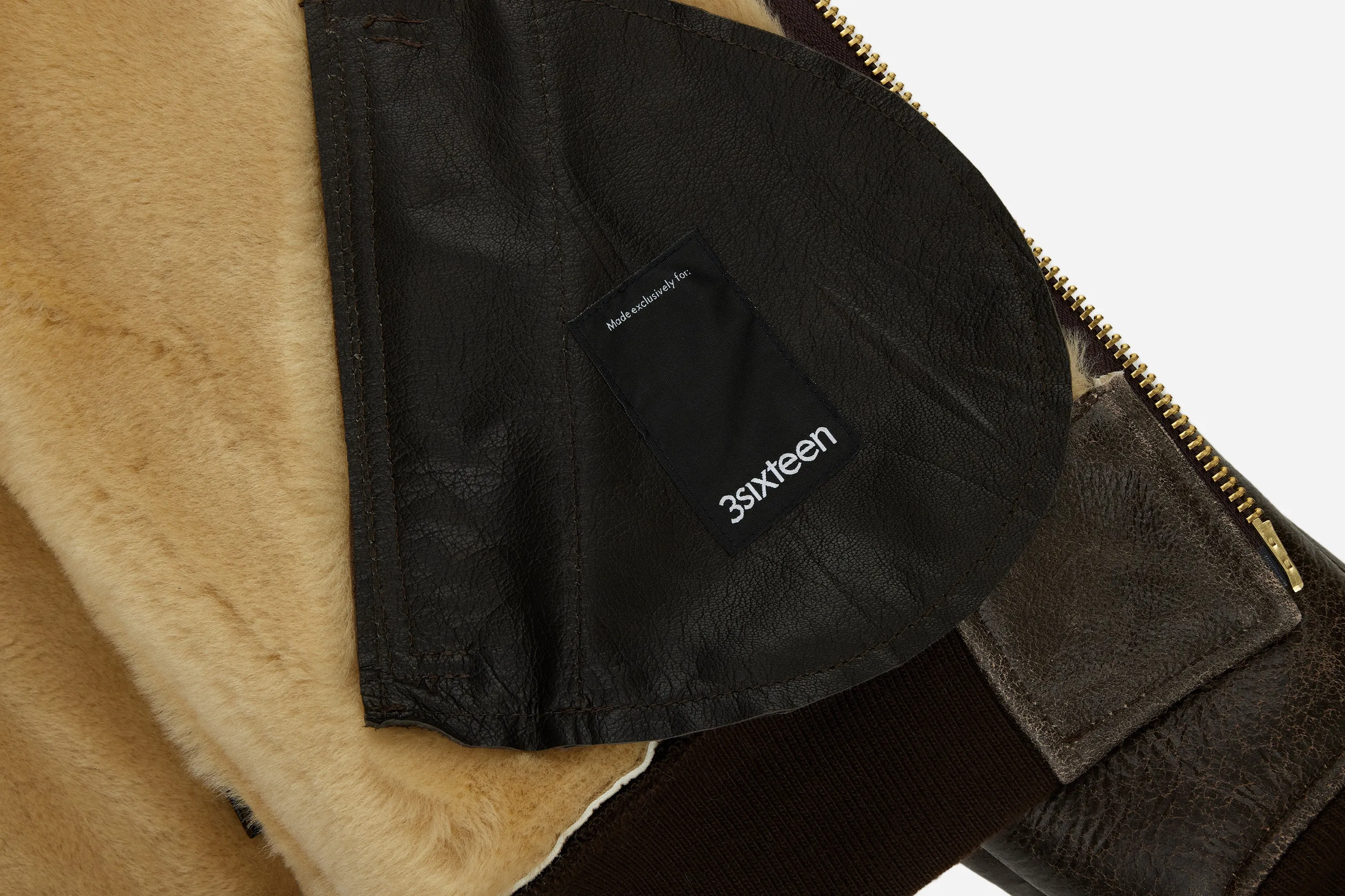 Schott for 3sixteen ~ Shearling Bomber