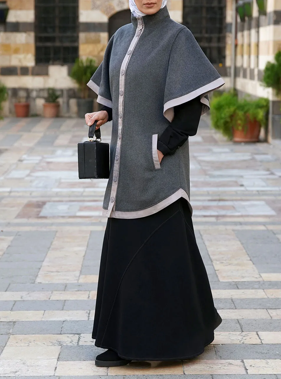 Short Sleeved Poncho Coat