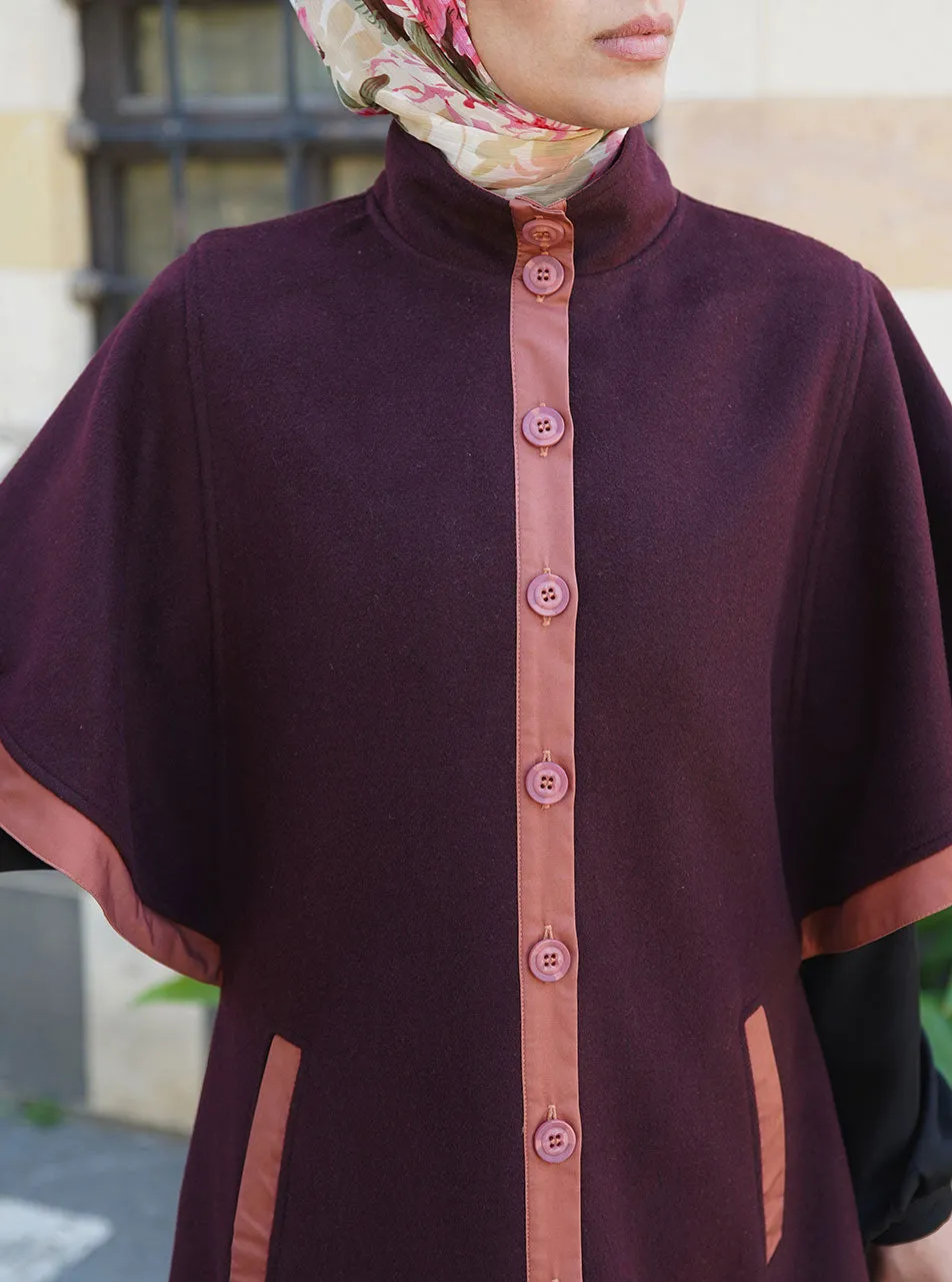 Short Sleeved Poncho Coat