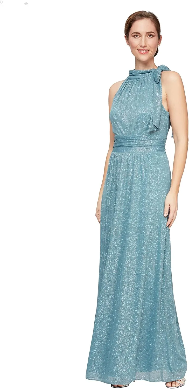 S.L. Fashions Women's Sleeveless Print Maxi Dress