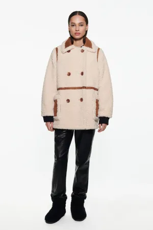 Stand Studio Chloe Jacket - Off White/Tan