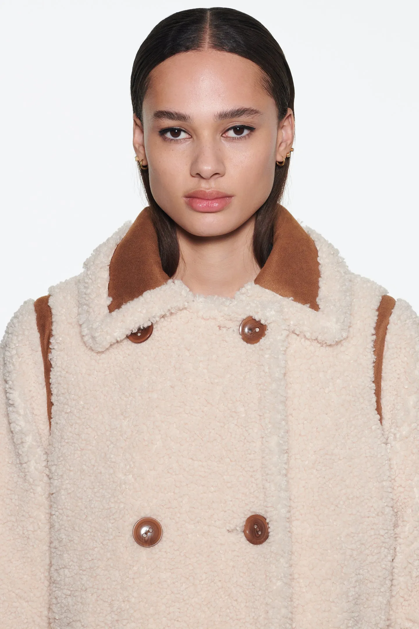 Stand Studio Chloe Jacket - Off White/Tan