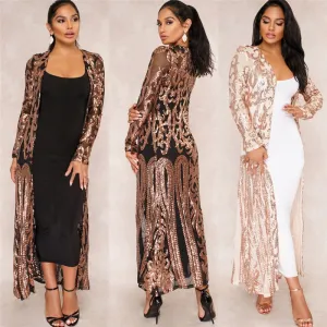 Super Pretty New Cloak or Dressy Coat  Cardigan Cloak  dress for women Sexy Sequins, Very Chic Evwning Wear