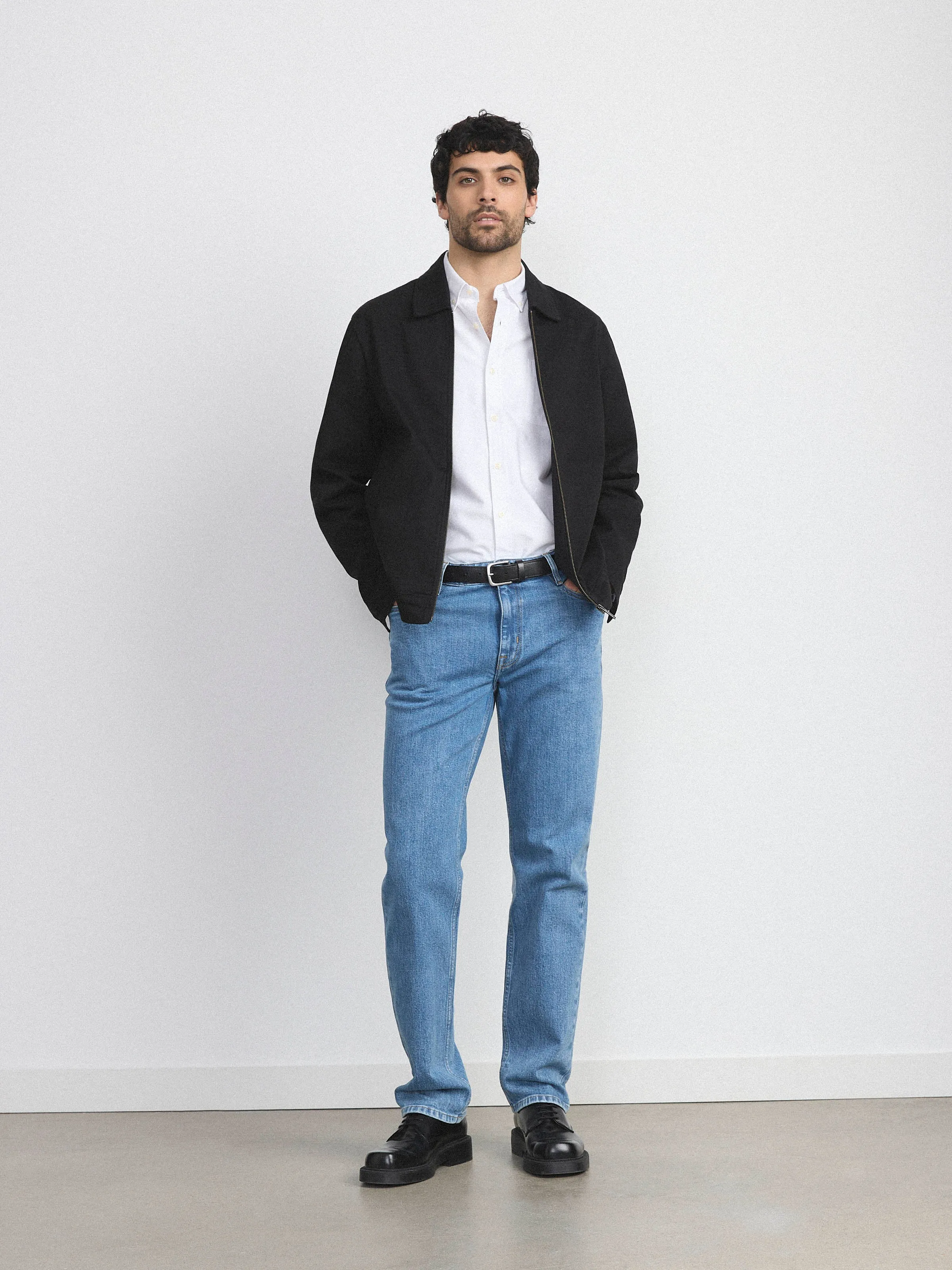 The Flex Point Collar Jacket in Black