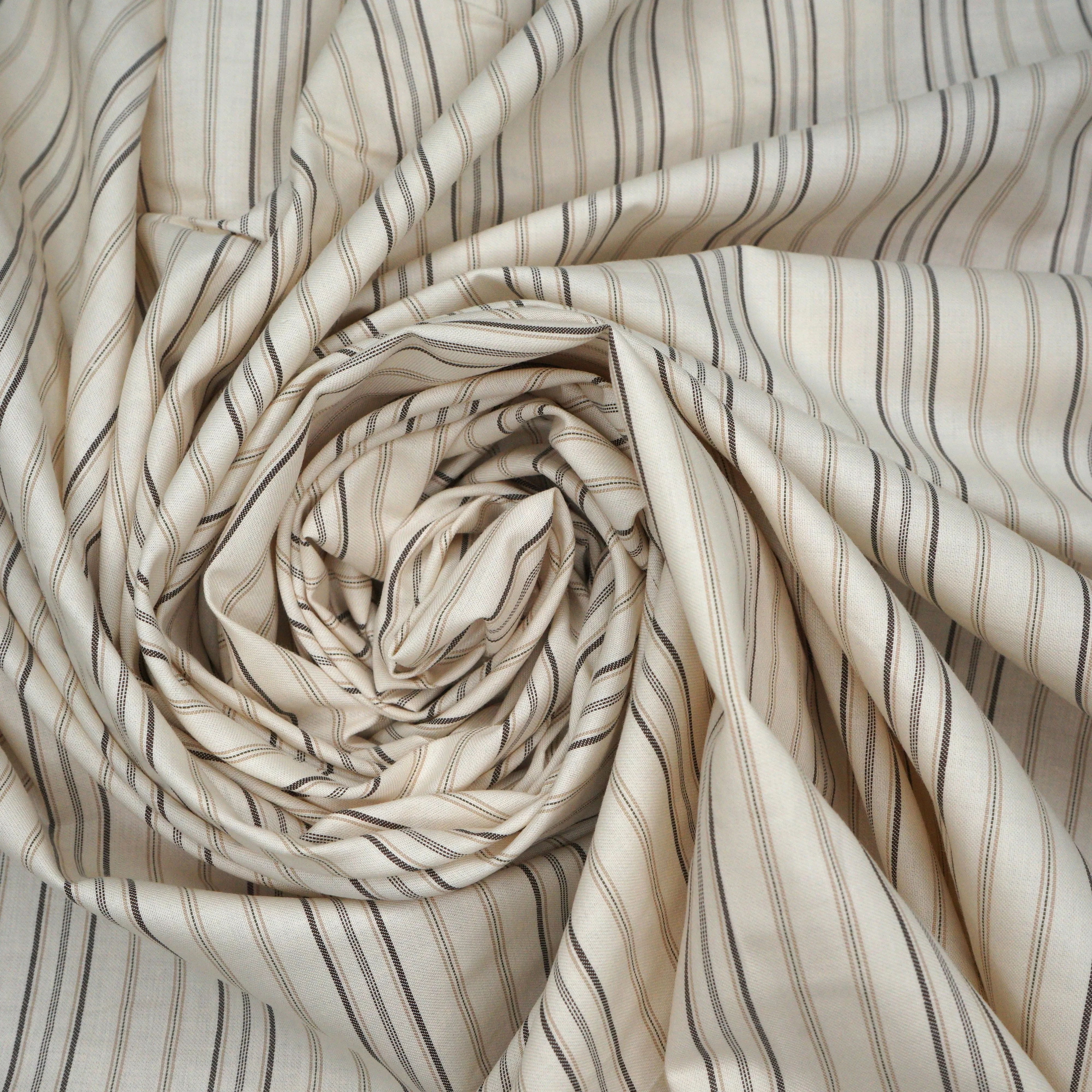 Timeless Linear Harmony Italian Cotton Shirt Fabric