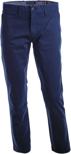 Tommy Hilfiger Men's Chino Pants Slim Fit (Navy, 32x32)