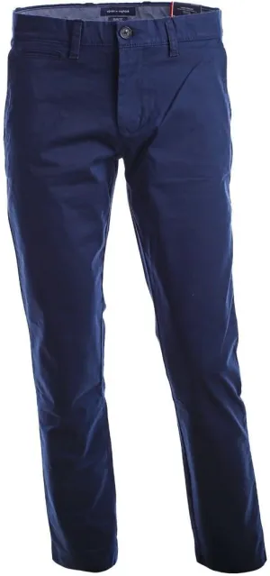 Tommy Hilfiger Men's Chino Pants Slim Fit (Navy, 34x34)