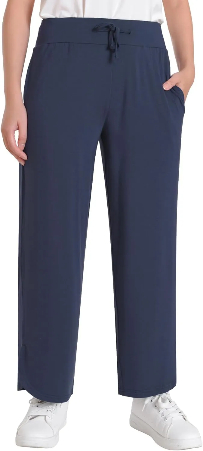 Women's Petite Lounge Pants Loose Fit with Pockets