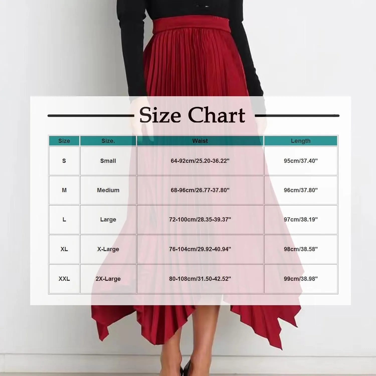 Women's Pleated Midi Long Skirt High Waisted Irregular Hem Solid Summer A-line Swing Flowy Skirts