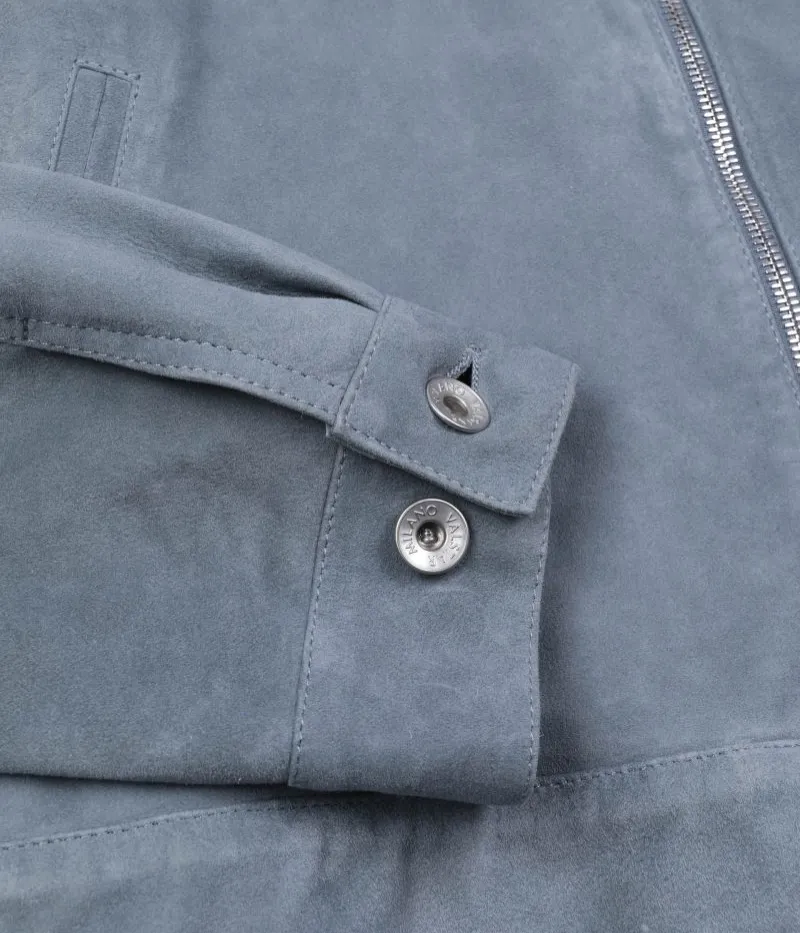 Zipped Trucker Jacket in Fiordo